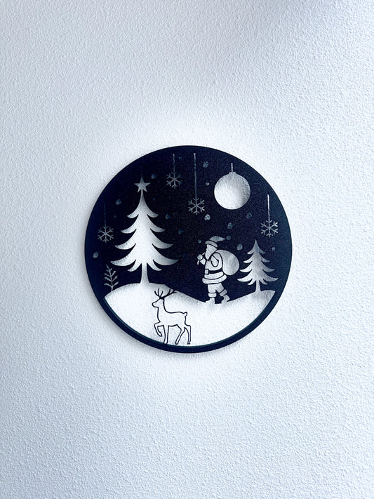 Christmas Wall Decoration - Black or White