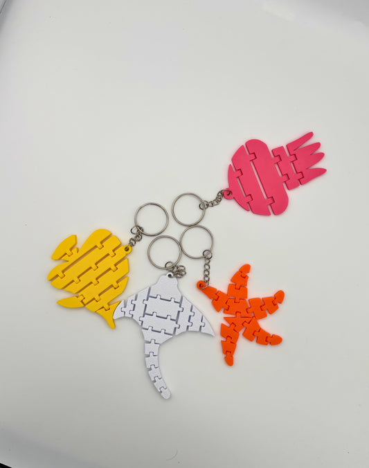 Sea Animals Keychain Holders