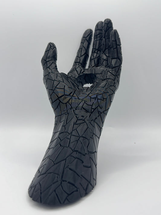 Cracked Hand Wine Holder